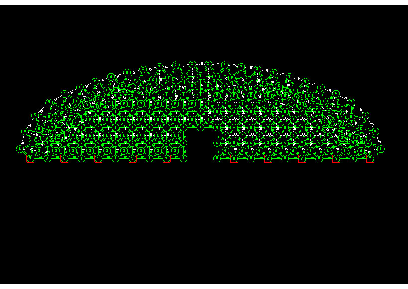 河北锡林浩特91跨，1000米长干煤棚网架设计